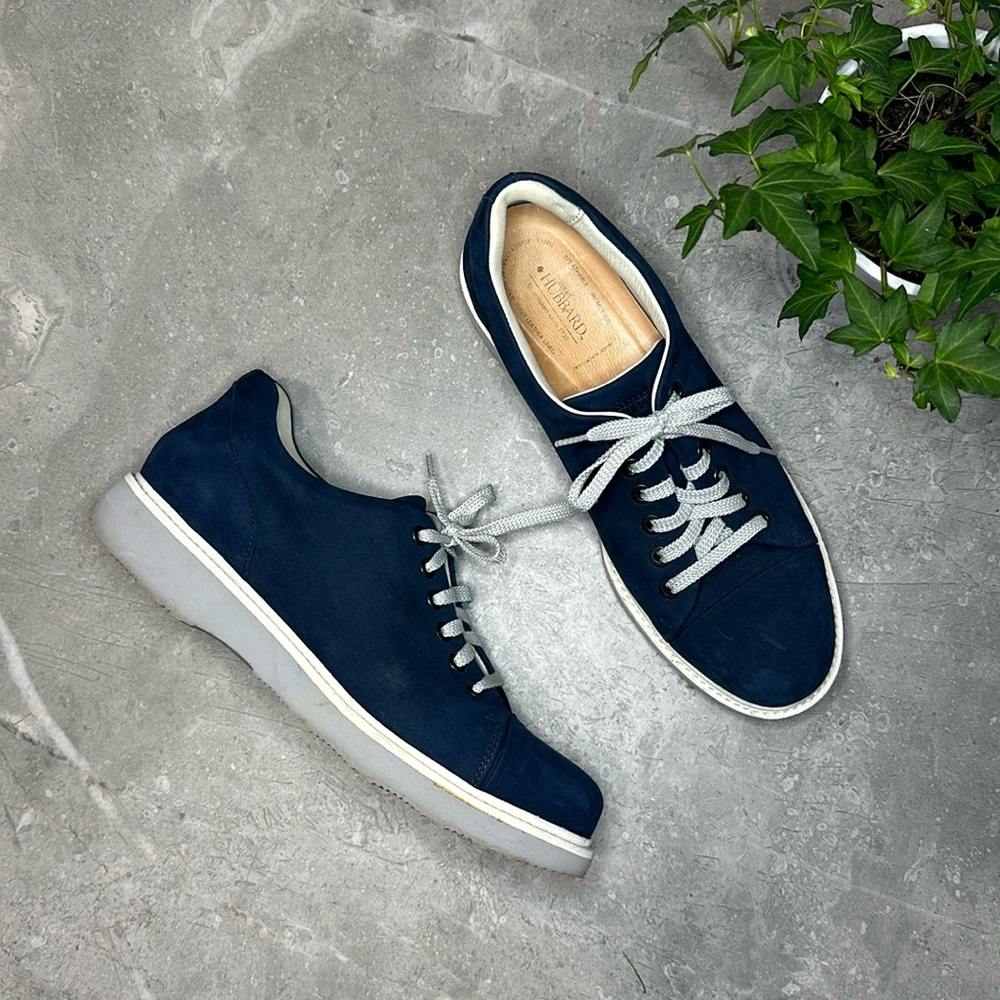 Samuel Hubbard Women’s Hubbard Fast for Her Un Sneaker Blue Nubuck Shoe sz 8 M